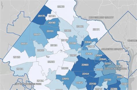 Fairfax Va Zip Code Map Map