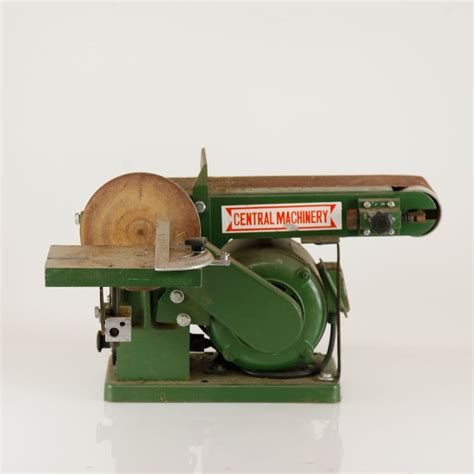 vintage central machinery disc belt sander ebth