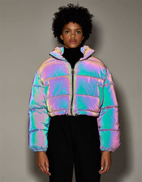 abrigos coleccion mujer bershka colombia en  ropa de neon ropa brillante ropa