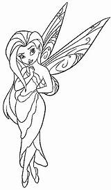 Coloring Pages Fairies Fairy Disney Tinkerbell Printable Sheets Print Characters Color Kids Colouring Wings Colors Outline Fee Sheet Ausmalbilder Curly sketch template