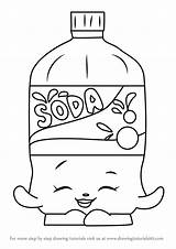 Soda Coloring Bottle Drawing Getcolorings Getdrawings Shopkins sketch template