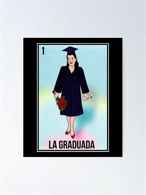 La Graduada Loteria Card Poster By Lamonarcallc Redbubble
