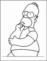 Simpson Homer Bart Colouring Drawings Colorearimagenes Drawing Bestcoloringpagesforkids Iago Coloringhome Vingadores sketch template
