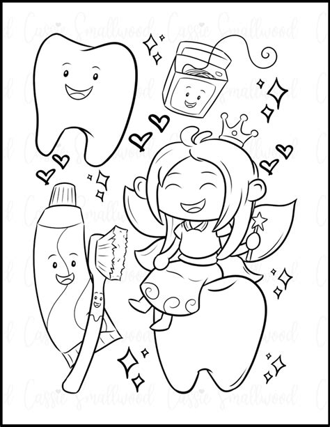 fun tooth fairy coloring pages  printables cassie smallwood