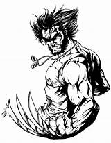 Coloring Wolverine Pages Quality High sketch template