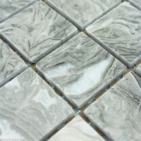 48x48 Home Natural Decoration Marble Stone Grey Mosaic