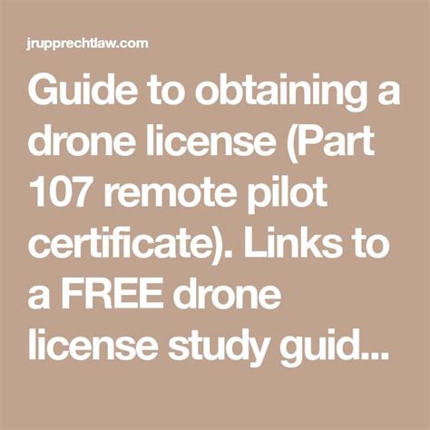 guide  obtaining  drone license part  remote pilot certificate links    drone