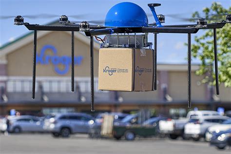 kroger joins drone delivery race  pilot  ohio store gra