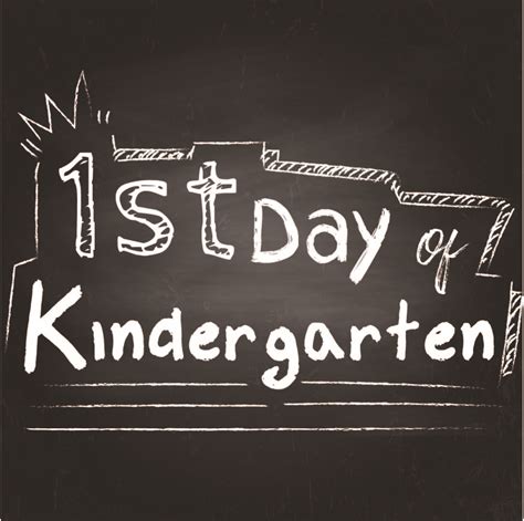 day kindergarten printable sign