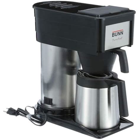 bunn btx  cup black stainless steel drip coffee maker  home coffee brewer
