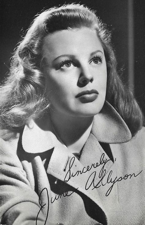 june allyson quote  studio life hollywood yesterday