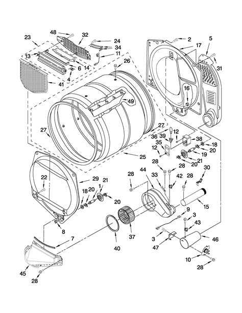 bulkhead parts diagram parts list  model mgdxxl maytag parts dryer parts searspartsdirect