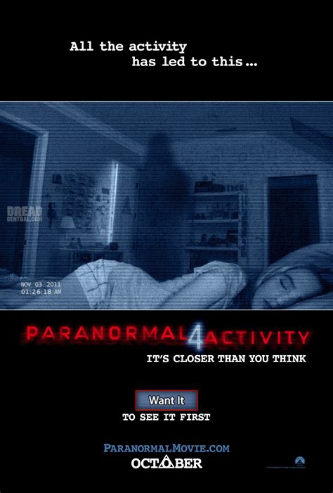 paranormal activity  poster heyuguys