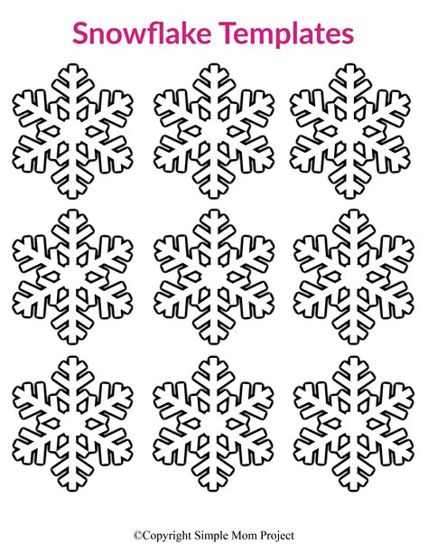 snowflake outlines