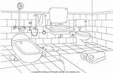 Bathroom Printablee sketch template