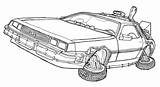 Future Back Delorean Coloring Pages Machine Dmc Time Deviantart Car Drawing Colouring Drawings Coloriage Voiture Dessin Du Tattoo Bttf Kids sketch template