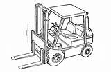 Mewarnai Sketsa Mobil Forklift Transportasi Tergokil sketch template