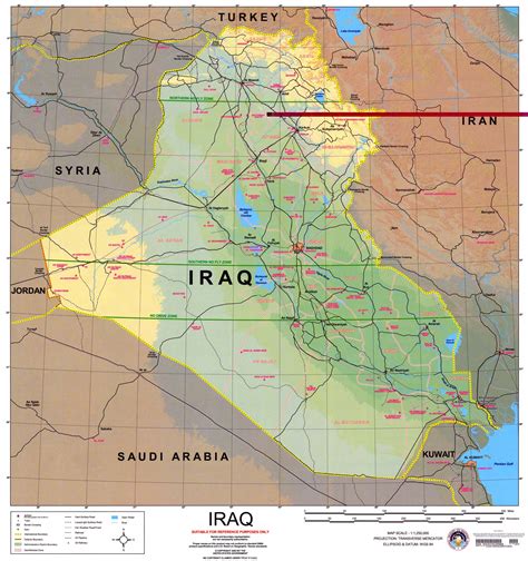 mapa de irak actual
