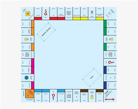 blank monopoly board template