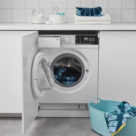 tvaettad integrated washing machine white ikea