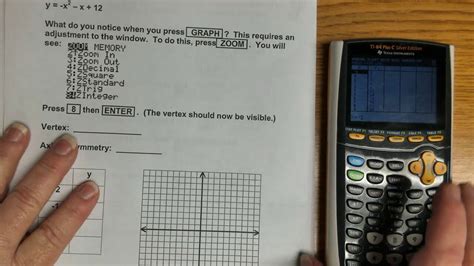 graphing quadratic functions   calculator youtube