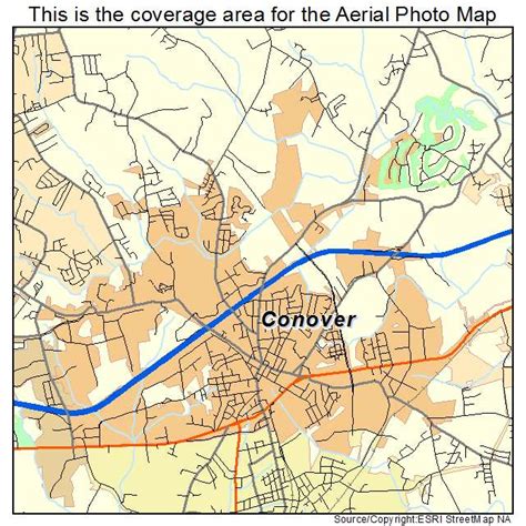 aerial photography map  conover nc north carolina