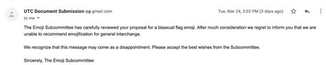 we probably won t get a bisexual pride flag emoji anytime soon here s