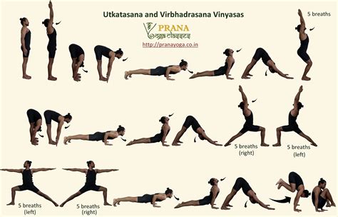 warrior sequence surya namaskar  vinyasa prana yoga