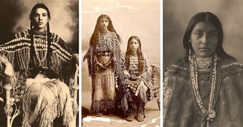 1800s 1900s Portraits Of Native American Teen Girls Show Their Unique