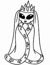 Coloring Pages Alien Cute Aliens Space Popular sketch template