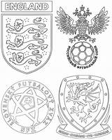 Euro England Wales Uefa Coloring Russia Slovakia Group Pages Coloriages France sketch template