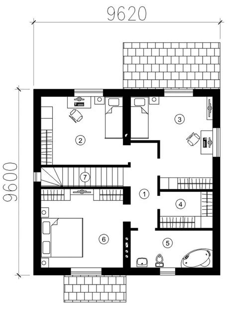 simple house design  floor plan image