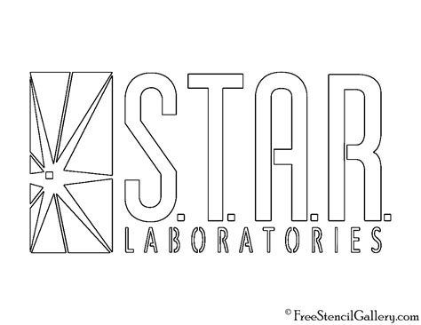 star laboratories logo stencil  stencil gallery