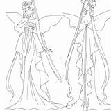 Serenity Queen Coloring Pages Anime Moon Neo Drawing Dresses Getcolorings Sailor Crystal Power Printable Getdrawings Dress sketch template