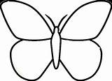 Butterfly Coloring Pages Printable Simple Toddler Activities Tips Cartoon Outline Kids sketch template