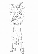 Trunks Ssj Future Lineart Dbz Coloring Pages Drawings Deviantart Search Teen Again Bar Case Looking Don Print Use Find sketch template