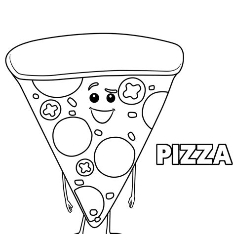 pizza topping coloring sheet coloring pages
