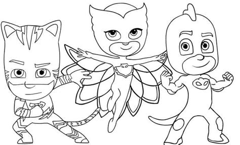 pj mask printable coloring pictures coloring page blog