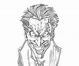 Joker Coloring Pages Batman Arkham Face City Drawing Knight Asylum Dark Scary Color Cartoon Printable Getdrawings Getcolorings Jokers Faces Sketch sketch template
