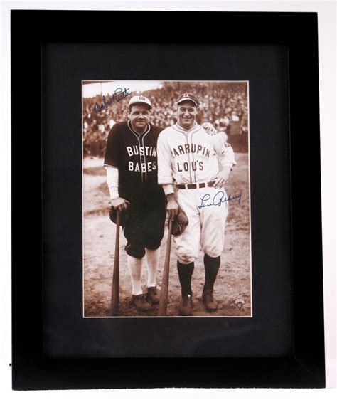 babe ruth and lou gehrig bustin babes and larrupin lou s yankees 13x16
