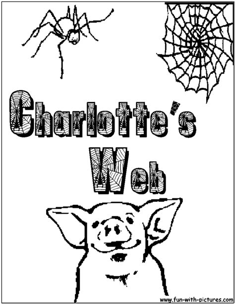 charlotte  web coloring pages coloring home