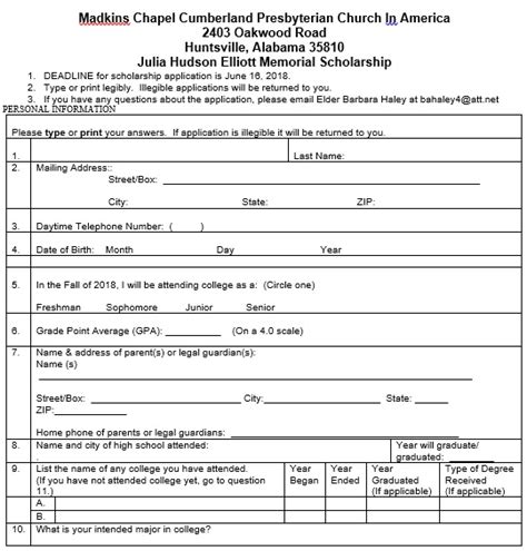 scholarship application templates forms word  collections
