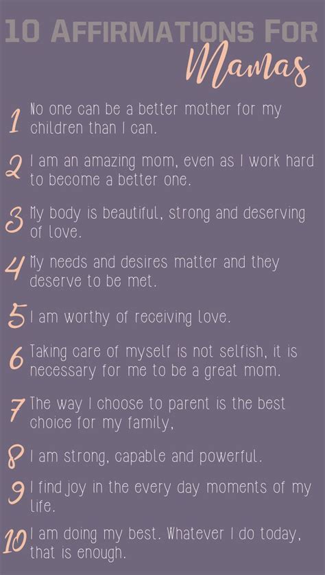 10 positive affirmations for moms quotes about motherhood mom quotes