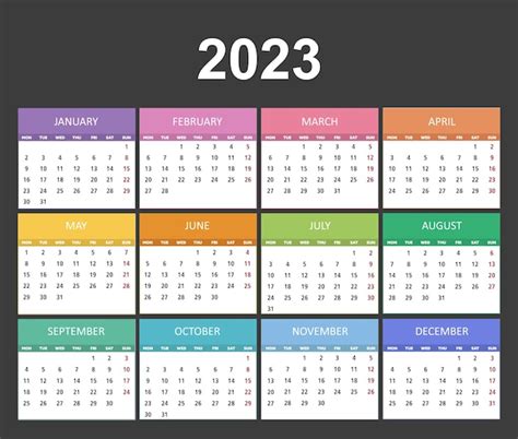 premium vector calendar template   year