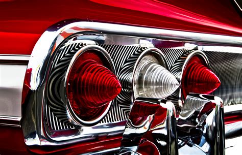 wallpaper red vintage car chevrolet impala custom car detail classic automotive design