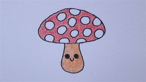 como desenhar um cogumelo muito fofo youtube