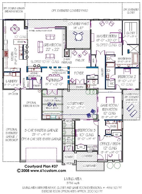 plans images  pinterest house blueprints arquitetura  house floor plans