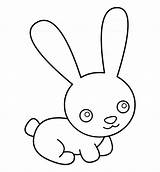 Rabbit Bunny Cartoon Cute Clip Clipart Coloring Pages Library Clipartmax sketch template