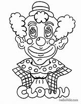 Clown Coloring Pages Color Circus Print Hellokids Online Characters sketch template