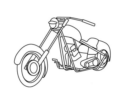 printable motorcycle coloring pages  preschoolers desenhos